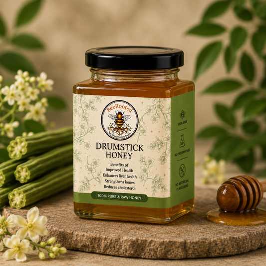 🌼 Drumstick (Moringa) Honey – BeeRooted Organic Raw Honey