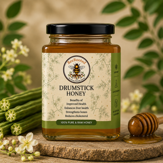 🌼 Drumstick (Moringa) Honey – BeeRooted Organic Raw Honey
