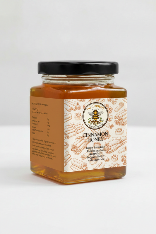 Cinnamon Honey – BeeRooted Organic Raw Honey